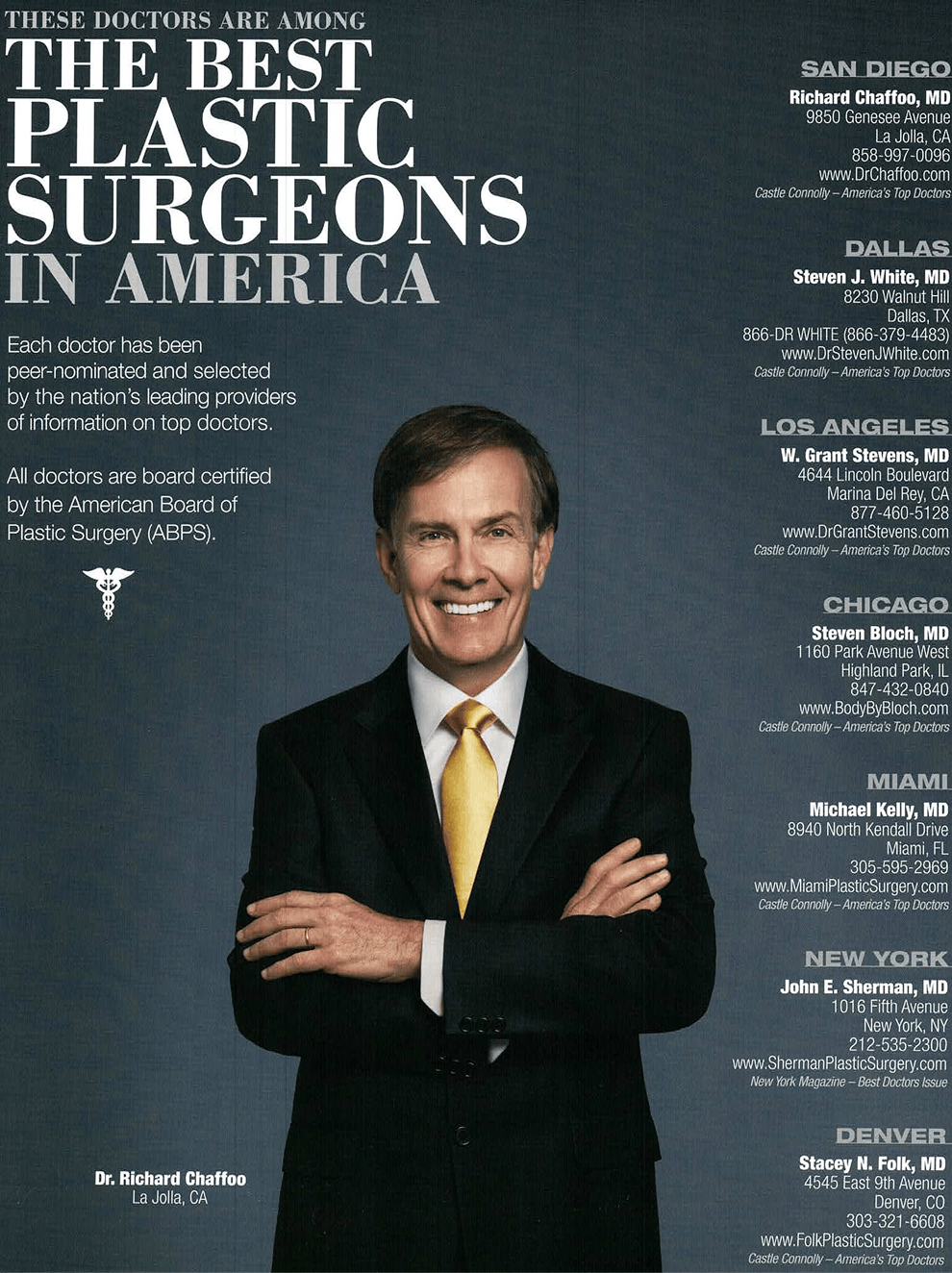Recognized Among America’s Best Plastic Surgeons